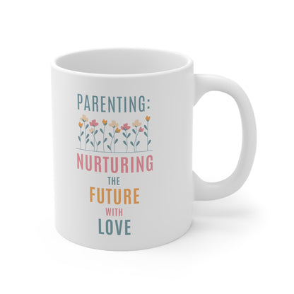 Accent Coffee Mug - Parenting: Nurturing the Future with Love