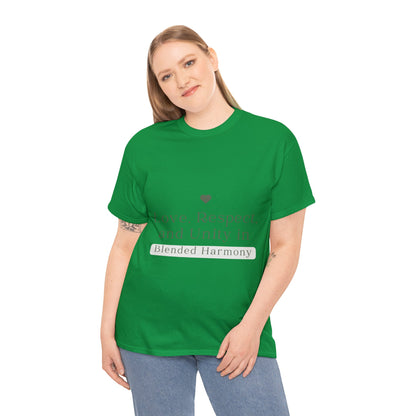 Unisex T-Shirt - Love, Respect, and Unity in Blended Harmony