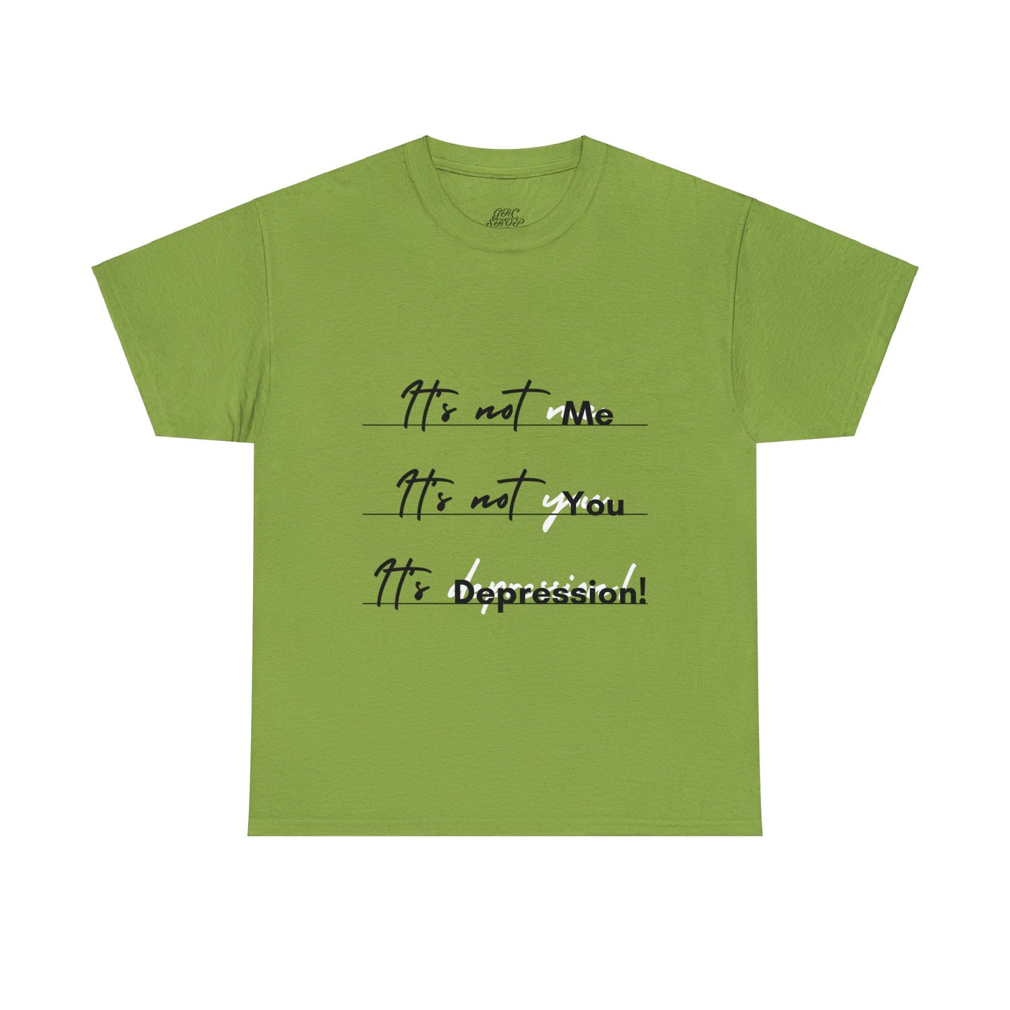 Unisex Heavy Cotton Tee - It’s not me. It’s not you. It’s depression!