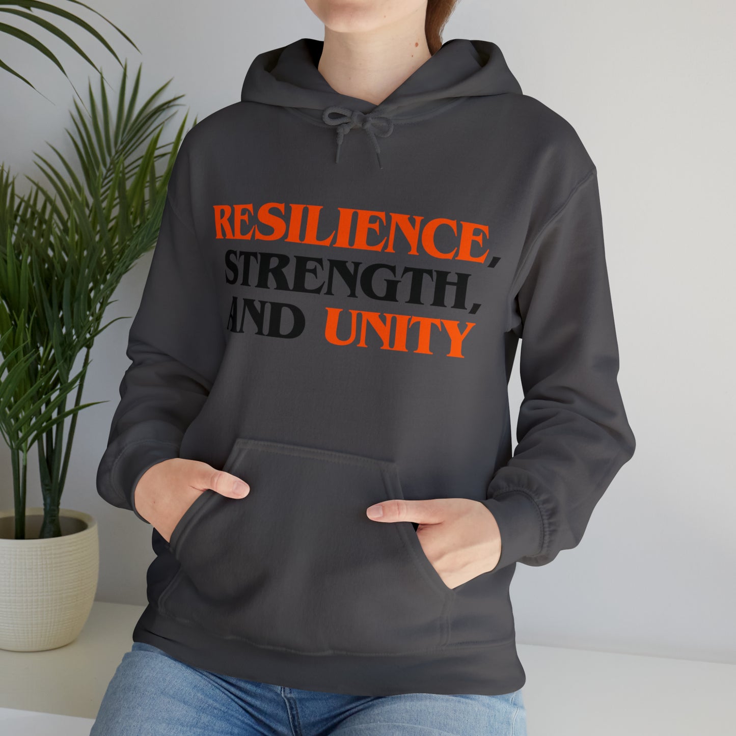 Unisex Hooded Sweatshirt - Resilience, Strength, and Unity