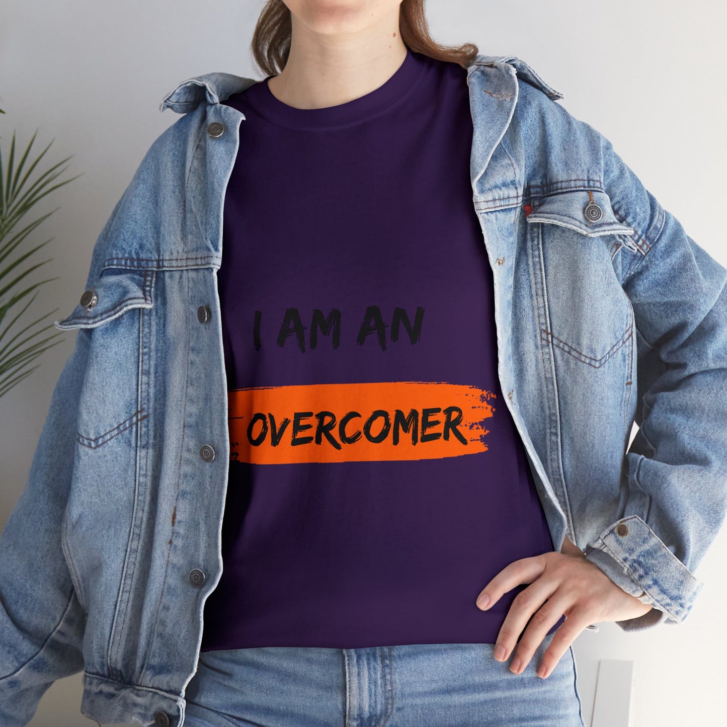 Unisex Heavy Cotton Tee -  I am an overcomer