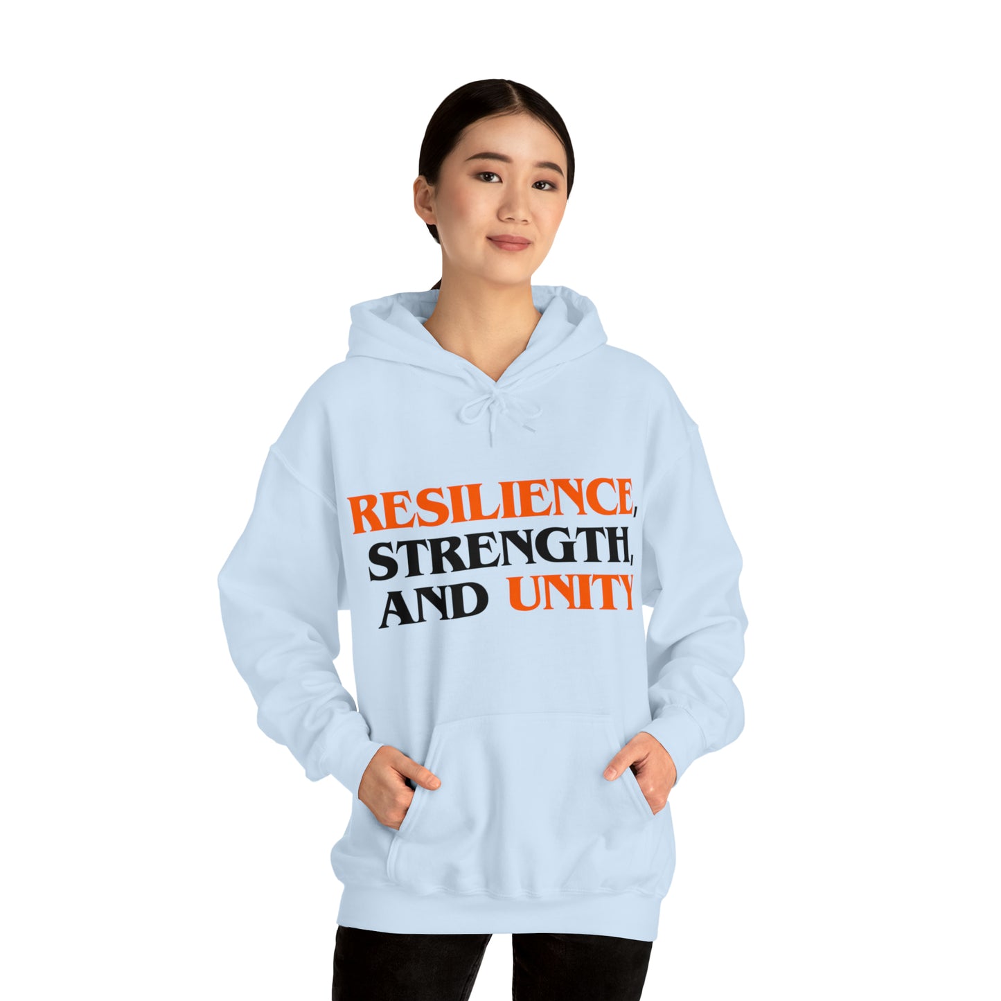 Unisex Hooded Sweatshirt - Resilience, Strength, and Unity