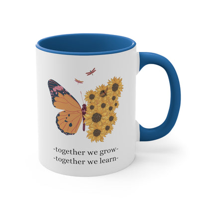 Accent Coffee Mug - Together We Grow, Together We Learn