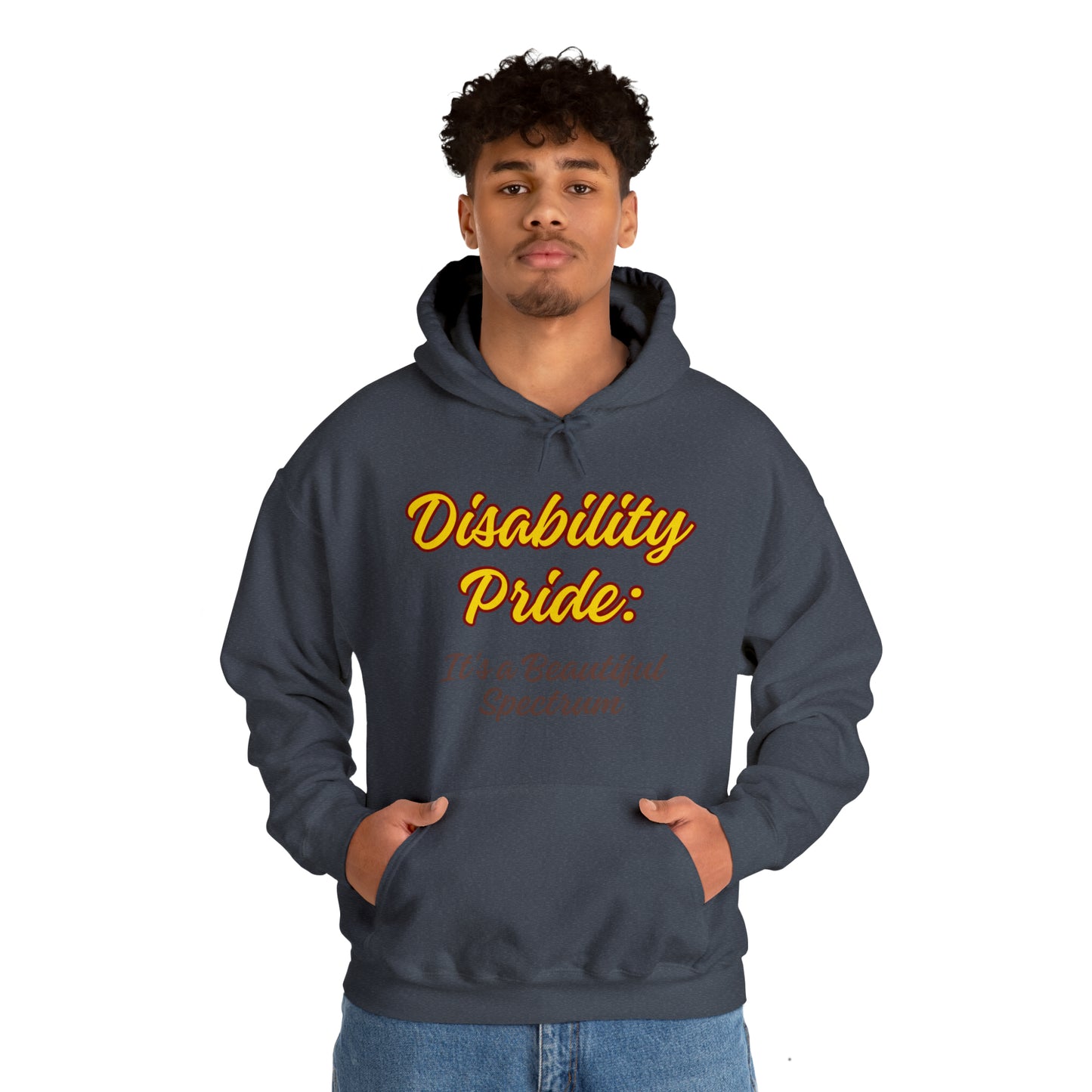 Unisex Hooded Sweatshirt - Disability Pride: It's a Beautiful Spectrum