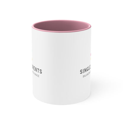 Accent Coffee Mug - Single Parents: Balancing It All with Grace