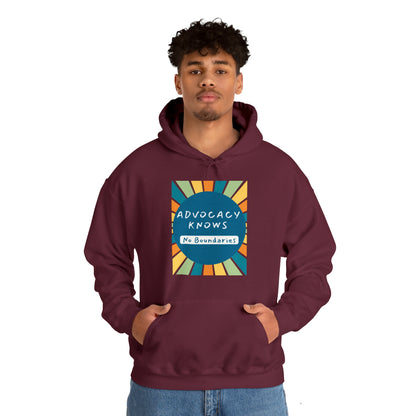 Unisex Hooded Sweatshirt - Advocacy Knows No Boundaries