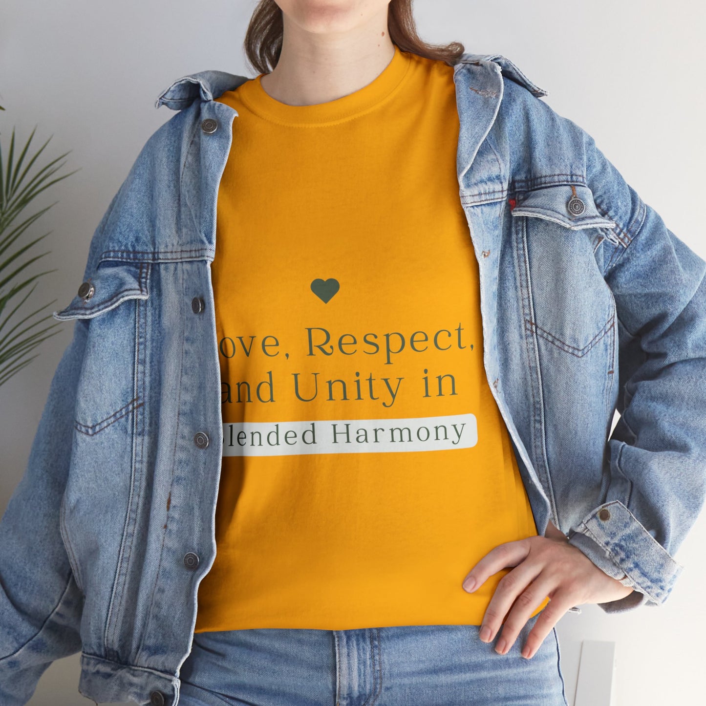 Unisex T-Shirt - Love, Respect, and Unity in Blended Harmony