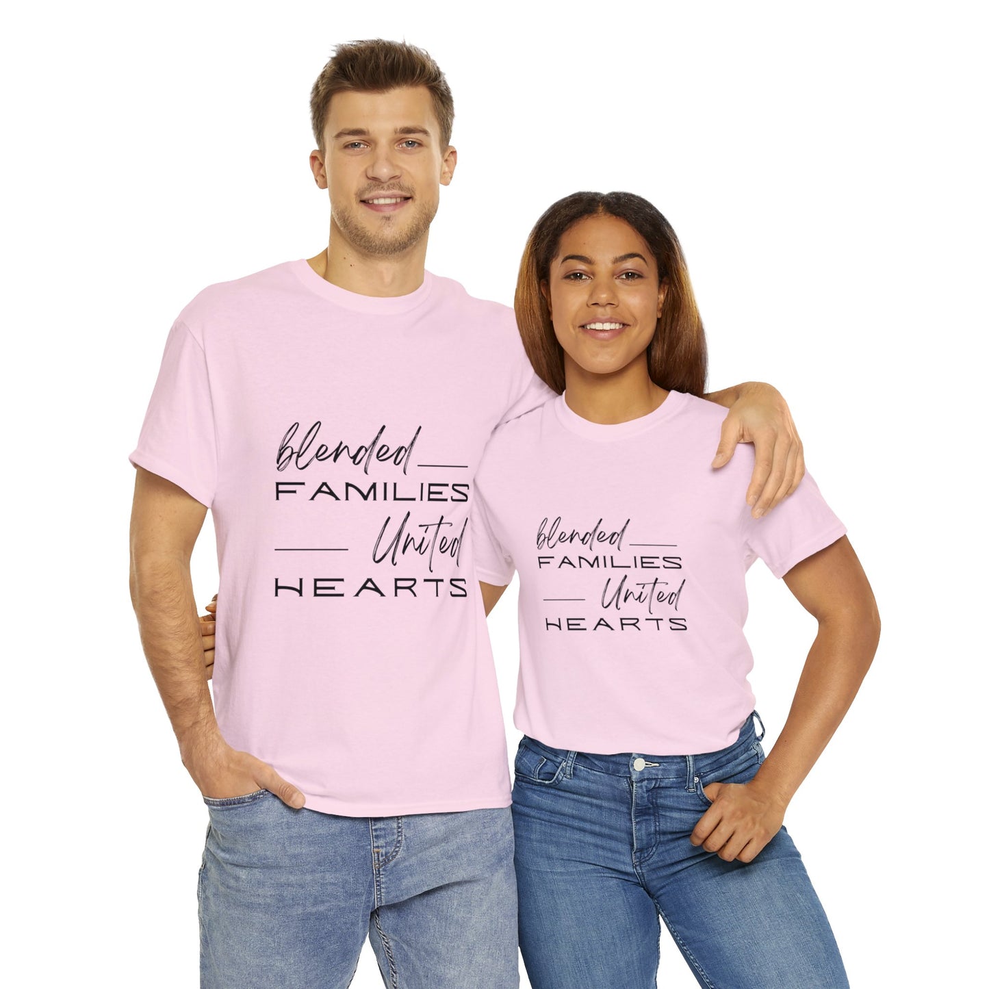 Unisex T-Shirt - Blended Families, United Hearts