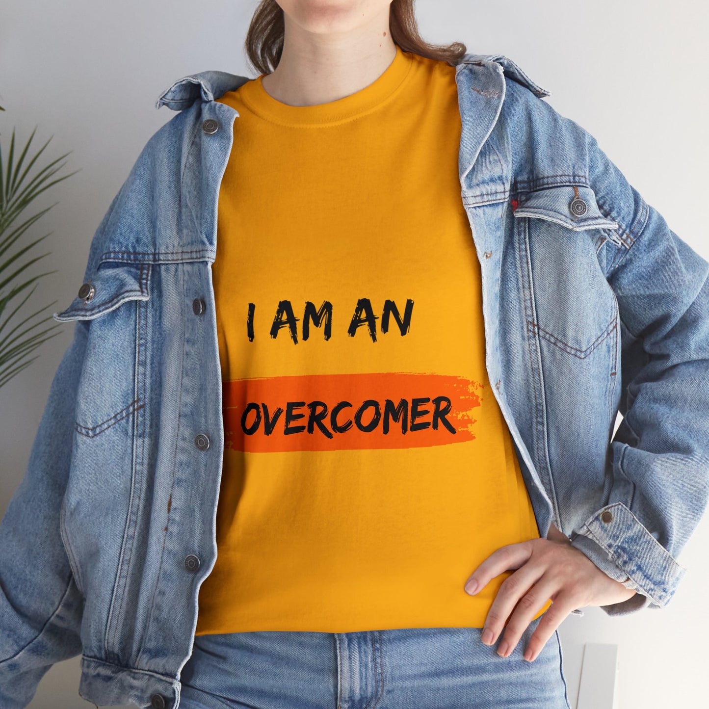 Unisex Heavy Cotton Tee -  I am an overcomer