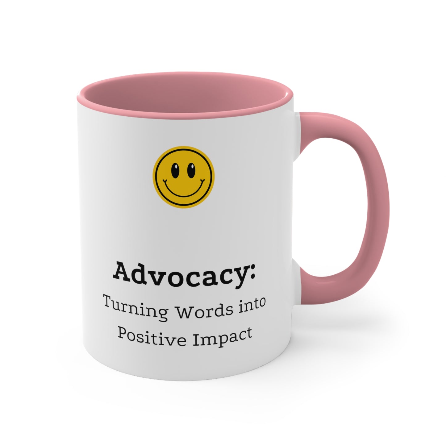 Accent Coffee Mug - Advocacy: Turning Words into Positive Impact