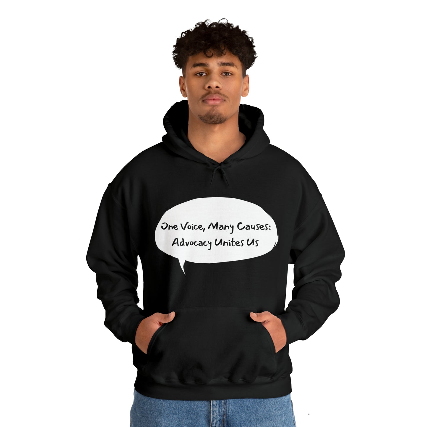 Unisex Hooded Sweatshirt - One Voice, Many Causes: Advocacy Unites Us