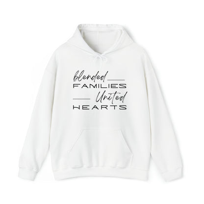 Unisex Hooded Sweatshirt - Blended Families, United Hearts