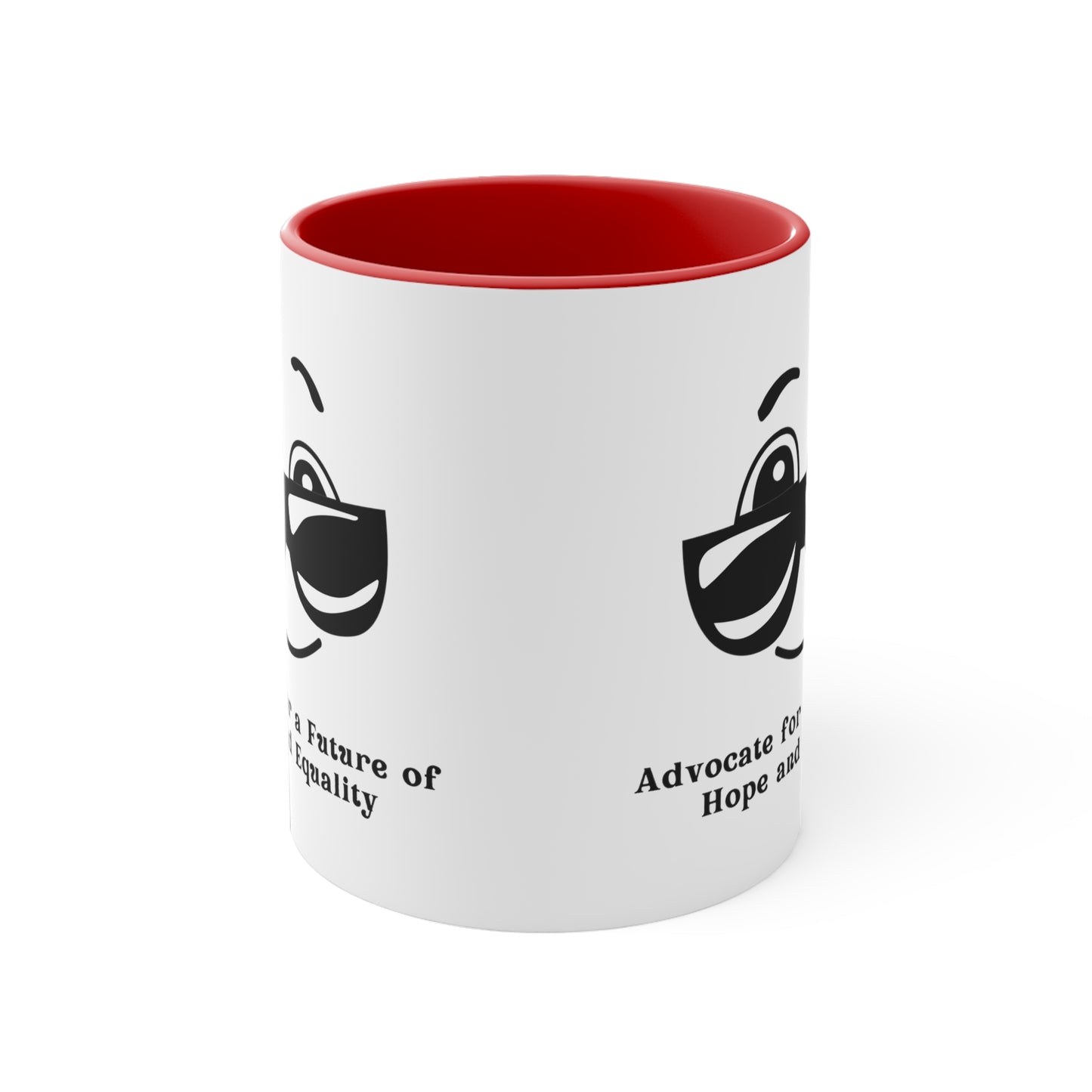 Accent Coffee Mug - Advocate for a Future of Hope and Equality