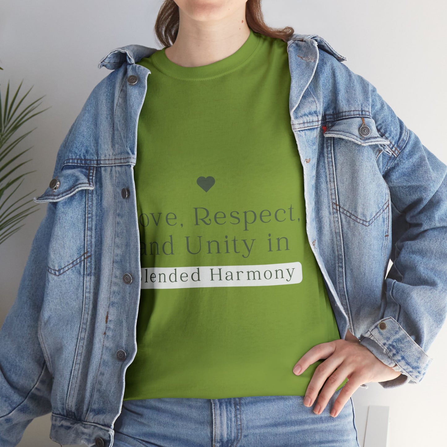 Unisex T-Shirt - Love, Respect, and Unity in Blended Harmony