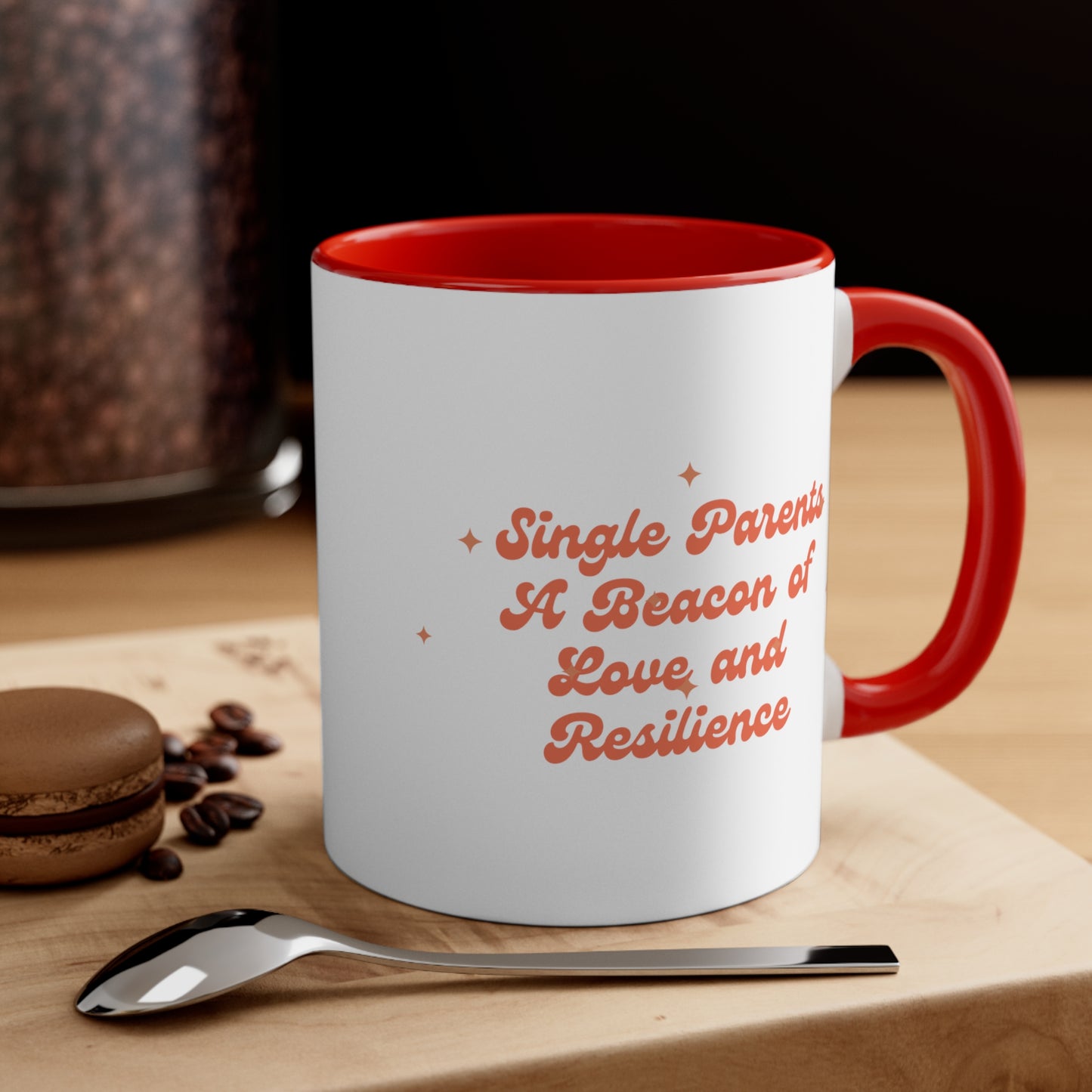 Accent Coffee Mug - Single Parents: A Beacon of Love and Resilience