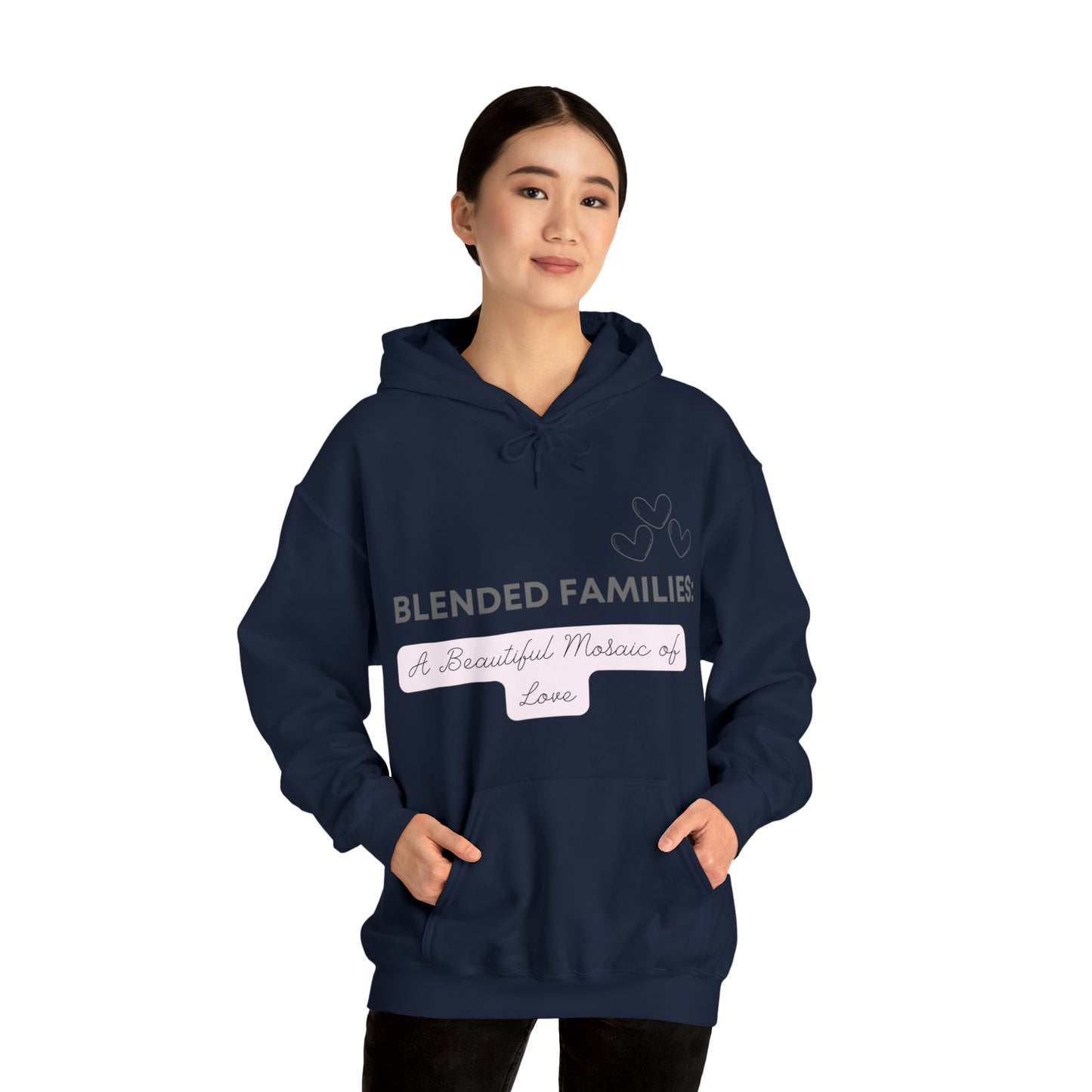 Unisex Hooded Sweatshirt - Blended Families: A Beautiful Mosaic of Love