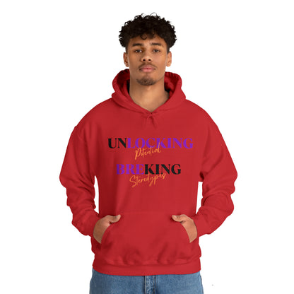 Unisex Hooded Sweatshirt - Unlocking Potential, Breaking Stereotypes