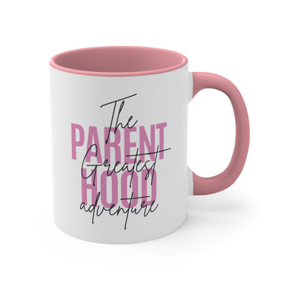 Accent Coffee Mug - Parenthood: The Greatest Adventure