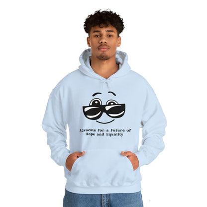 Unisex Hooded Sweatshirt - Advocate for a Future of Hope and Equality