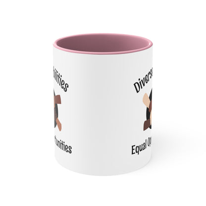 Accent Coffee Mug - Diverse Abilities, Equal Opportunities