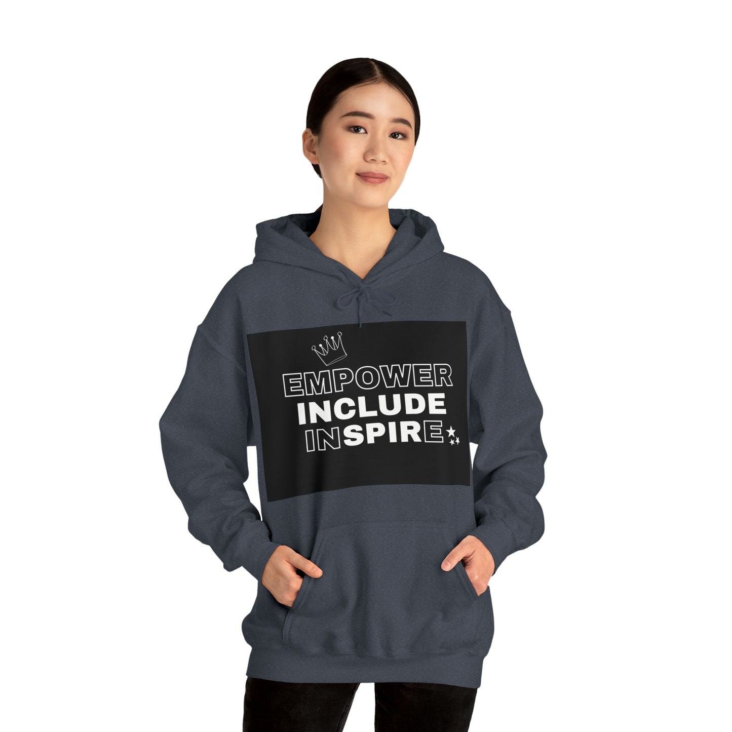 Unisex Hooded Sweatshirt - Empower, Include, Inspire