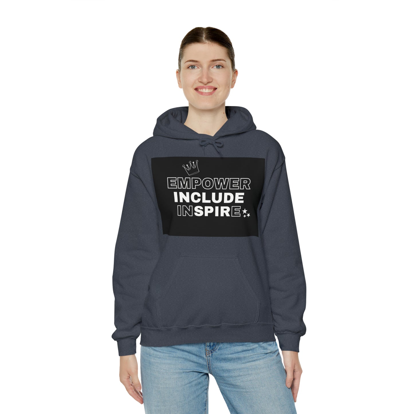 Unisex Hooded Sweatshirt - Empower, Include, Inspire