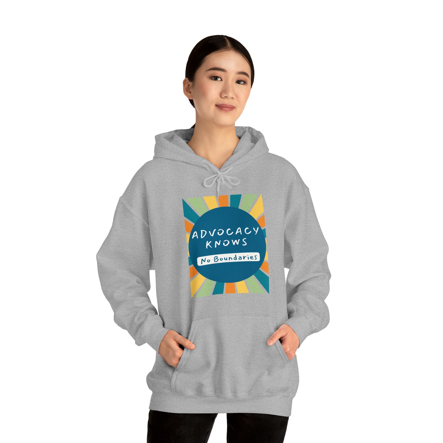 Unisex Hooded Sweatshirt - Advocacy Knows No Boundaries