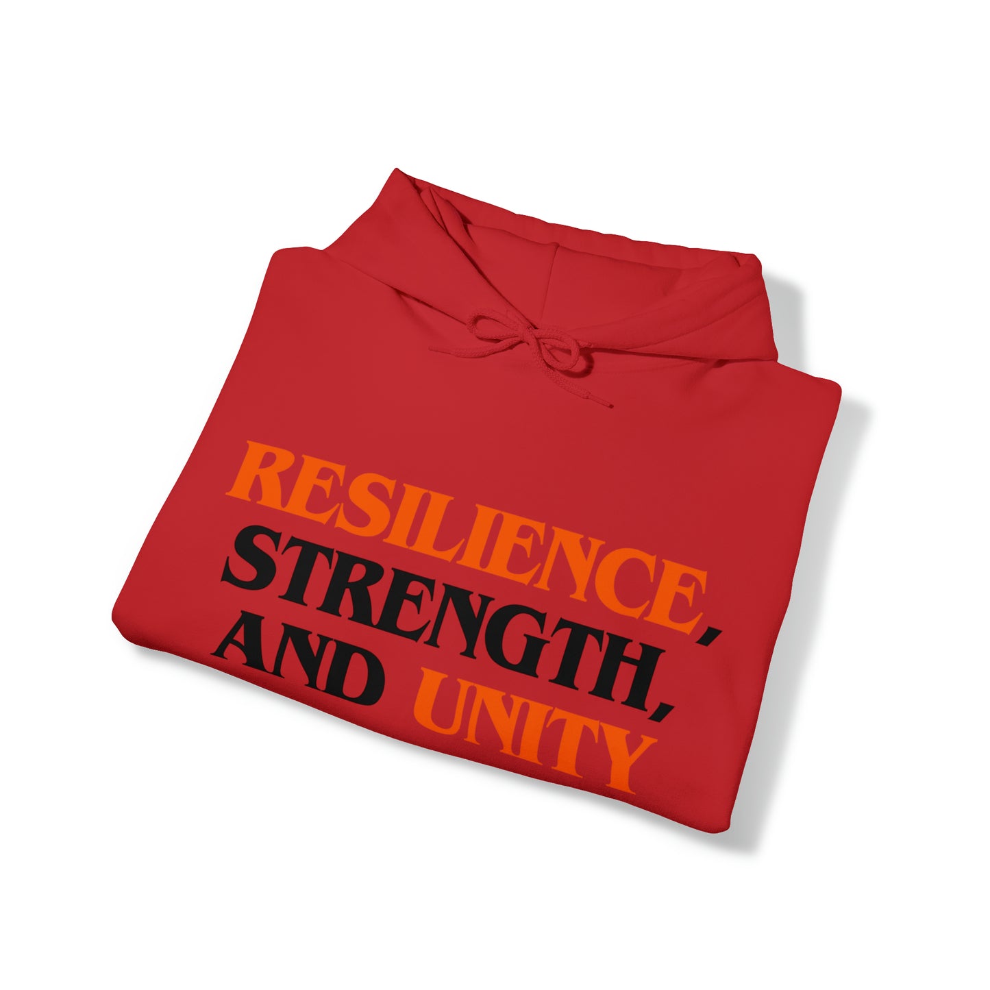 Unisex Hooded Sweatshirt - Resilience, Strength, and Unity