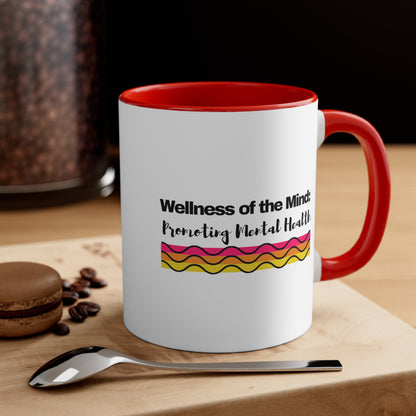 Accent Coffee Mug - Wellness of the Mind: Promoting Mental Health