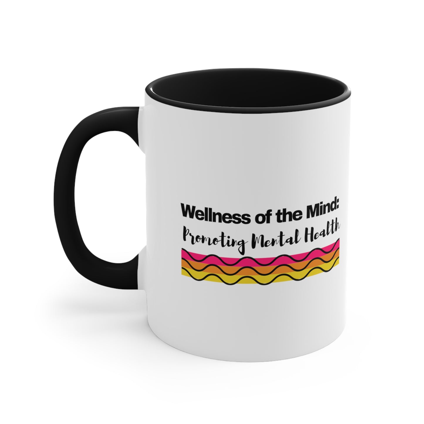 Accent Coffee Mug - Wellness of the Mind: Promoting Mental Health