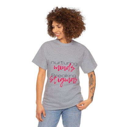 Unisex Heavy Cotton Tee - Nurturing Minds, Breaking Stigmas