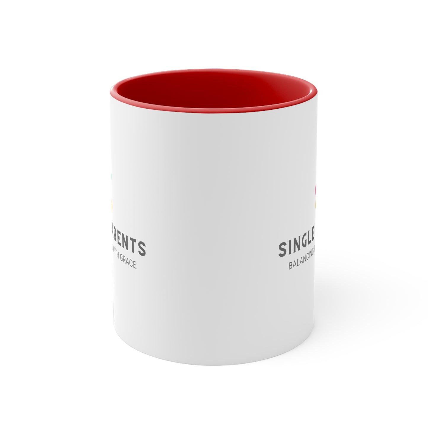 Accent Coffee Mug - Single Parents: Balancing It All with Grace