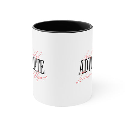 Accent Coffee Mug - Advocate for a World of Inclusion and Respect