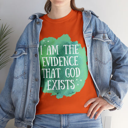 Unisex Heavy Cotton Tee - I am the evidence that God exists