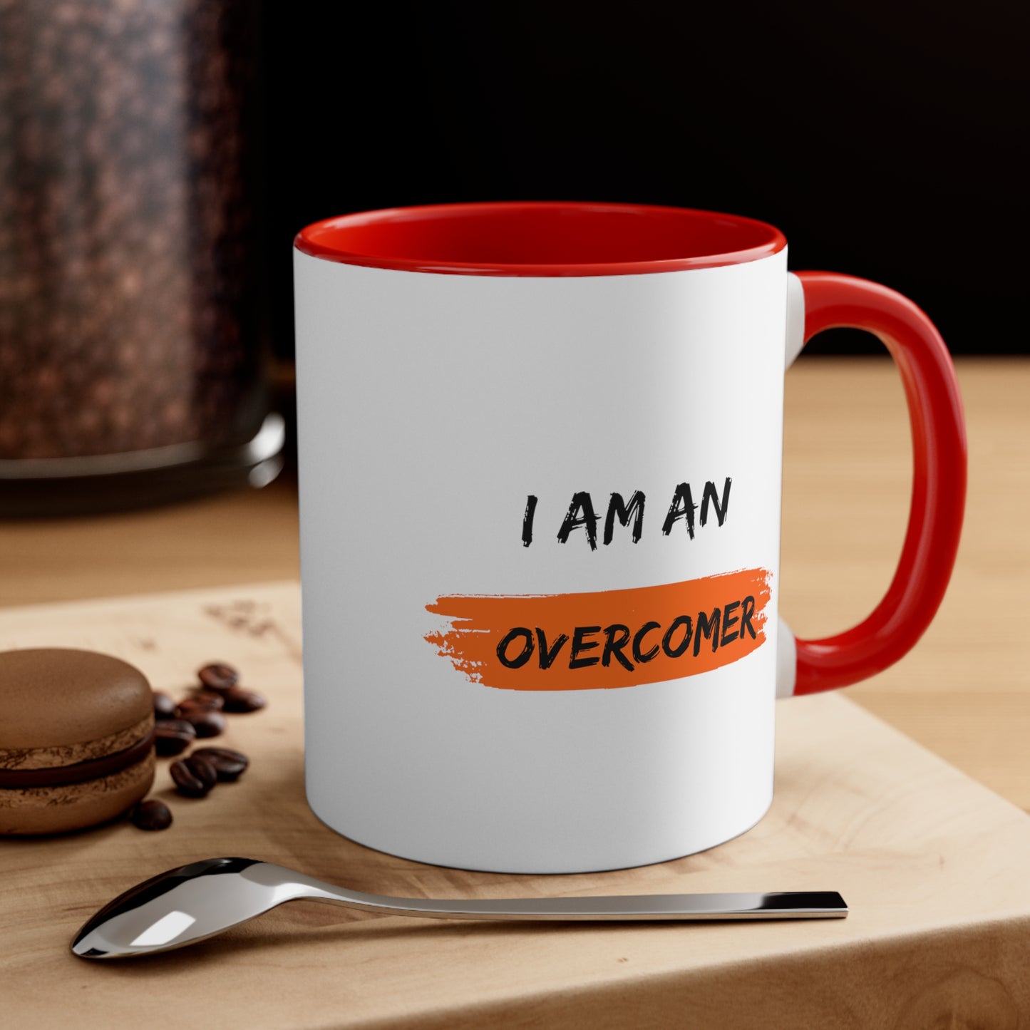 Accent Coffee Mug -  I am an overcomer