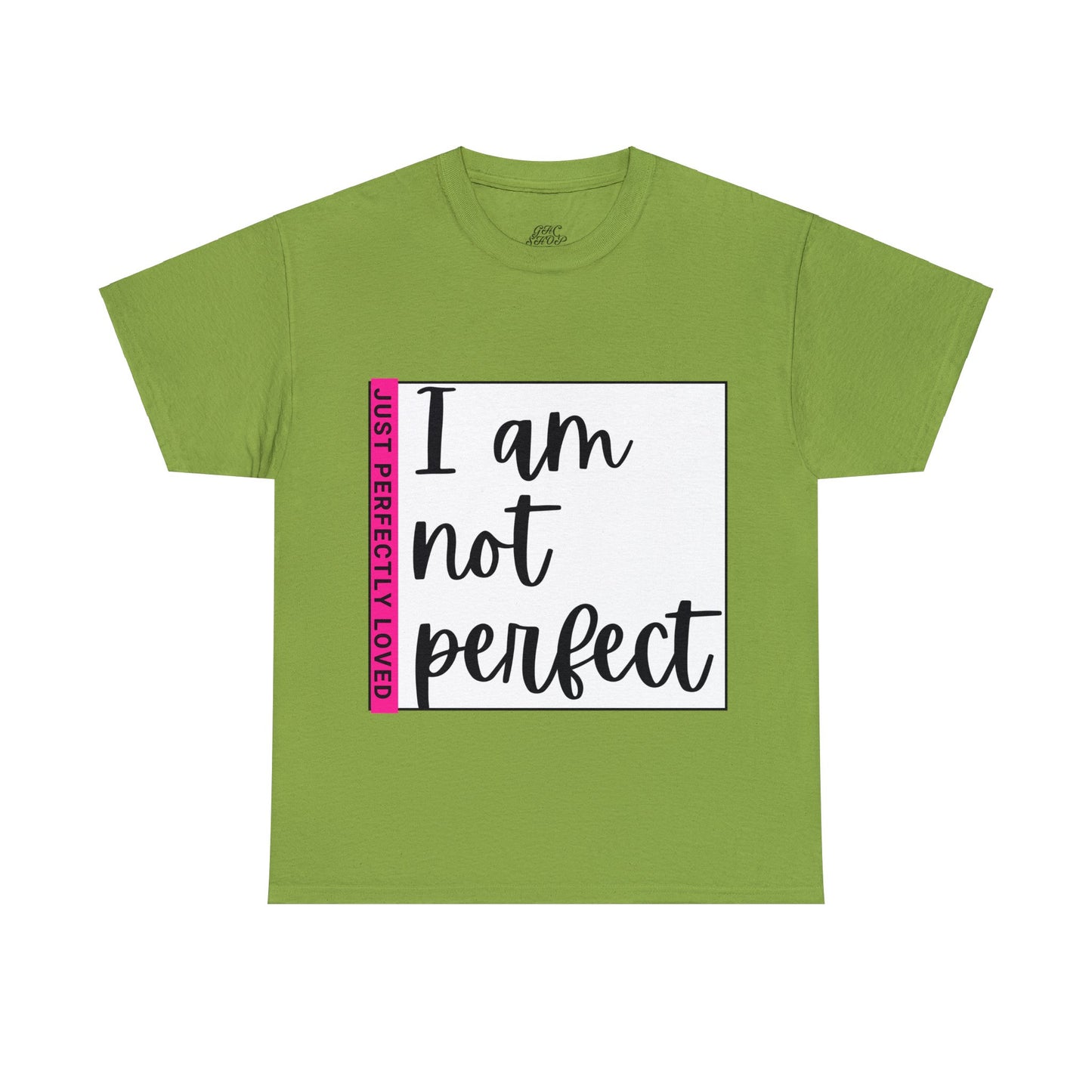 Unisex Heavy Cotton Tee - I am not perfect, just perfectly loved