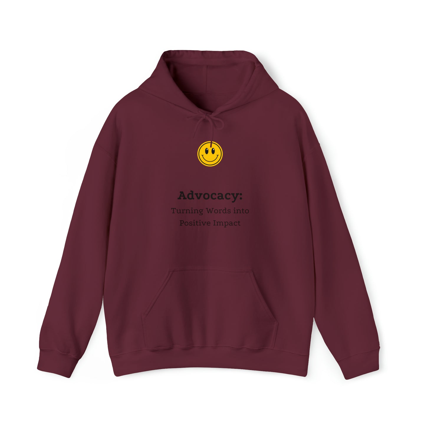 Unisex Hooded Sweatshirt - Advocacy: Turning Words into Positive Impact