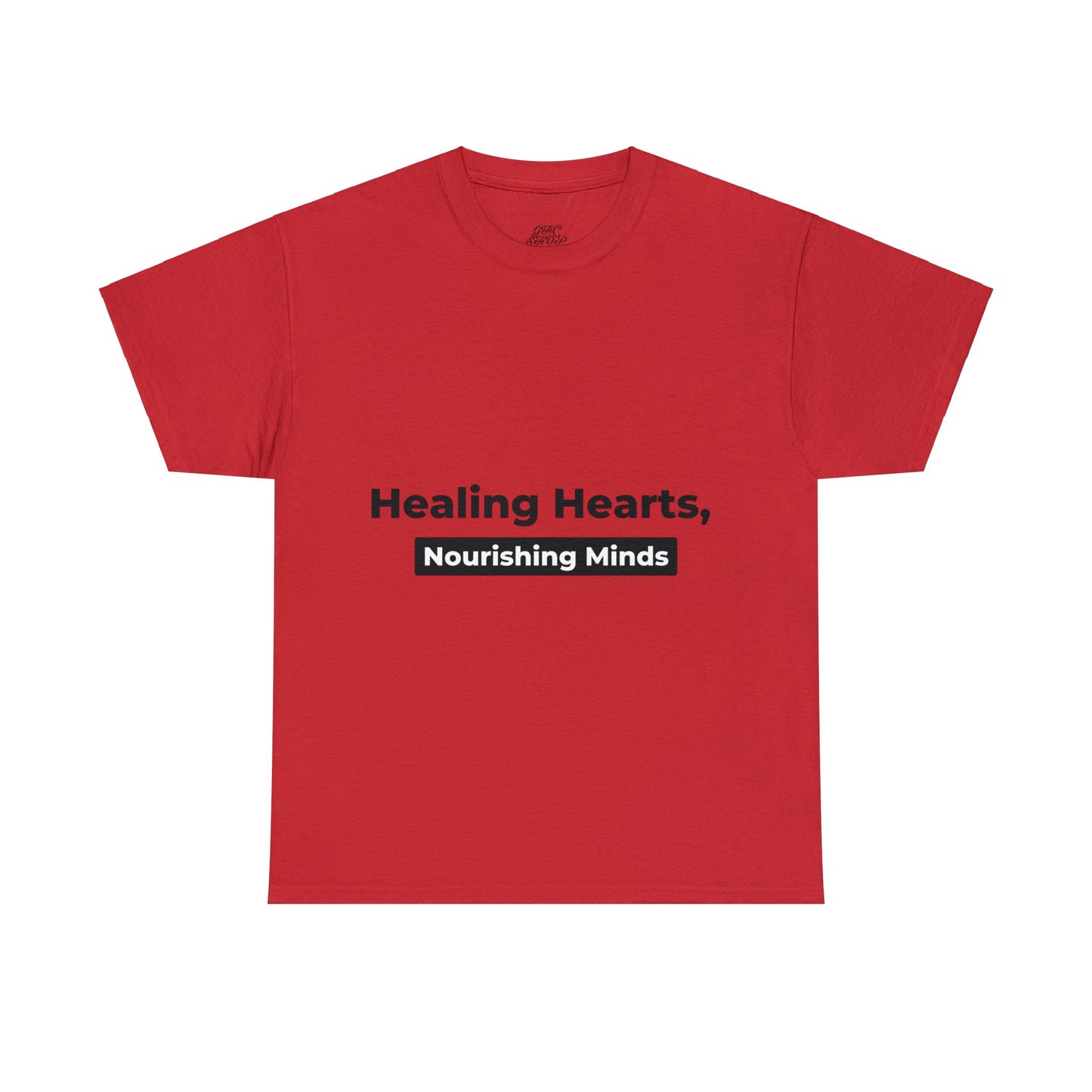 Unisex Heavy Cotton Tee - Healing Hearts, Nourishing Minds