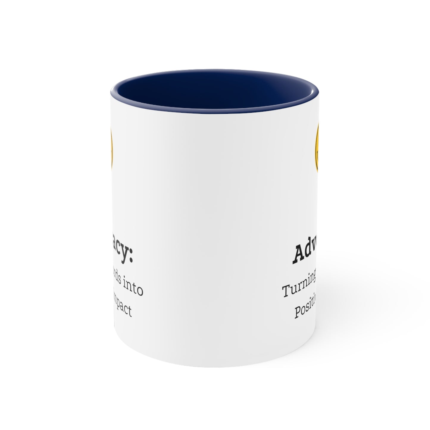 Accent Coffee Mug - Advocacy: Turning Words into Positive Impact