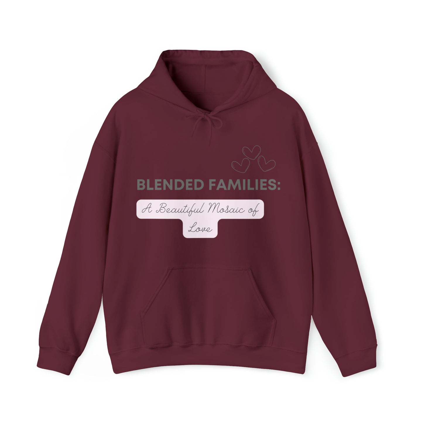 Unisex Hooded Sweatshirt - Blended Families: A Beautiful Mosaic of Love