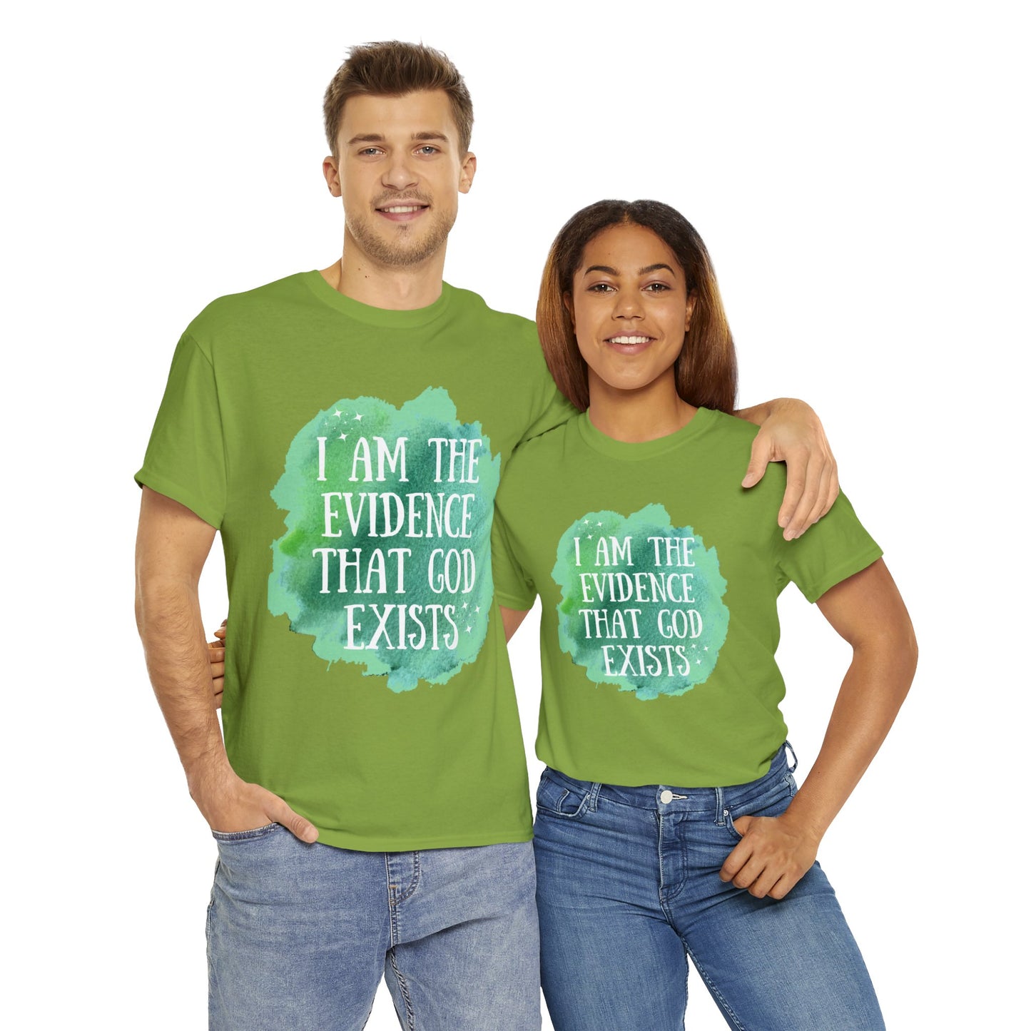 Unisex Heavy Cotton Tee - I am the evidence that God exists