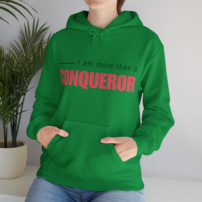 Unisex Hooded Sweatshirt - I am more than a conqueror