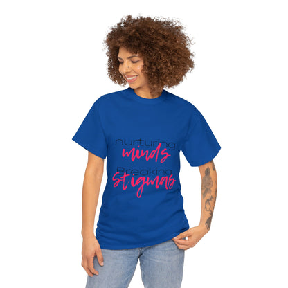 Unisex Heavy Cotton Tee - Nurturing Minds, Breaking Stigmas