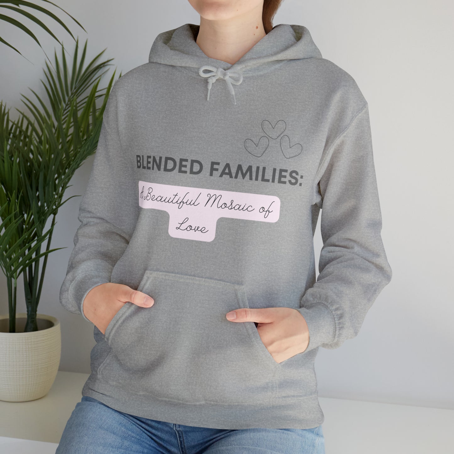 Unisex Hooded Sweatshirt - Blended Families: A Beautiful Mosaic of Love