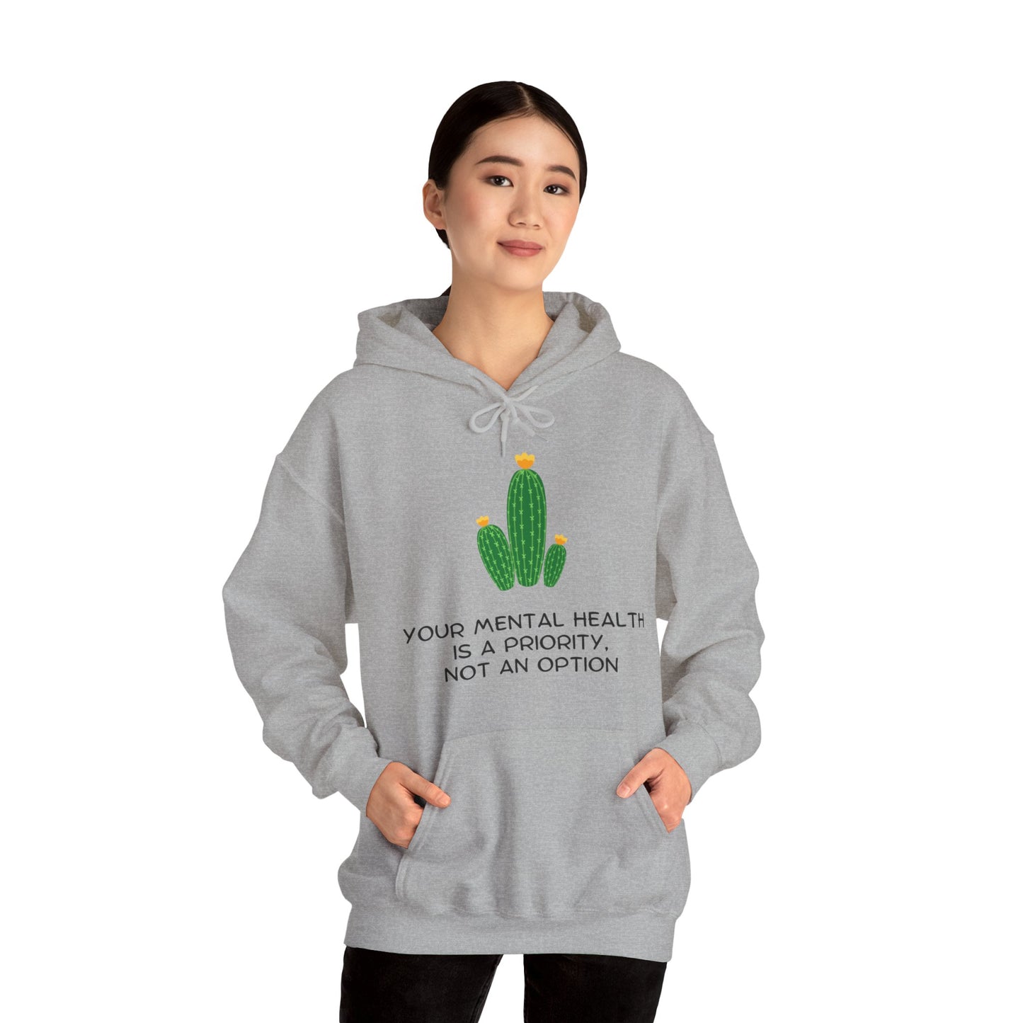 Unisex Hooded Sweatshirt - Your Mental Health is a Priority, Not an Option