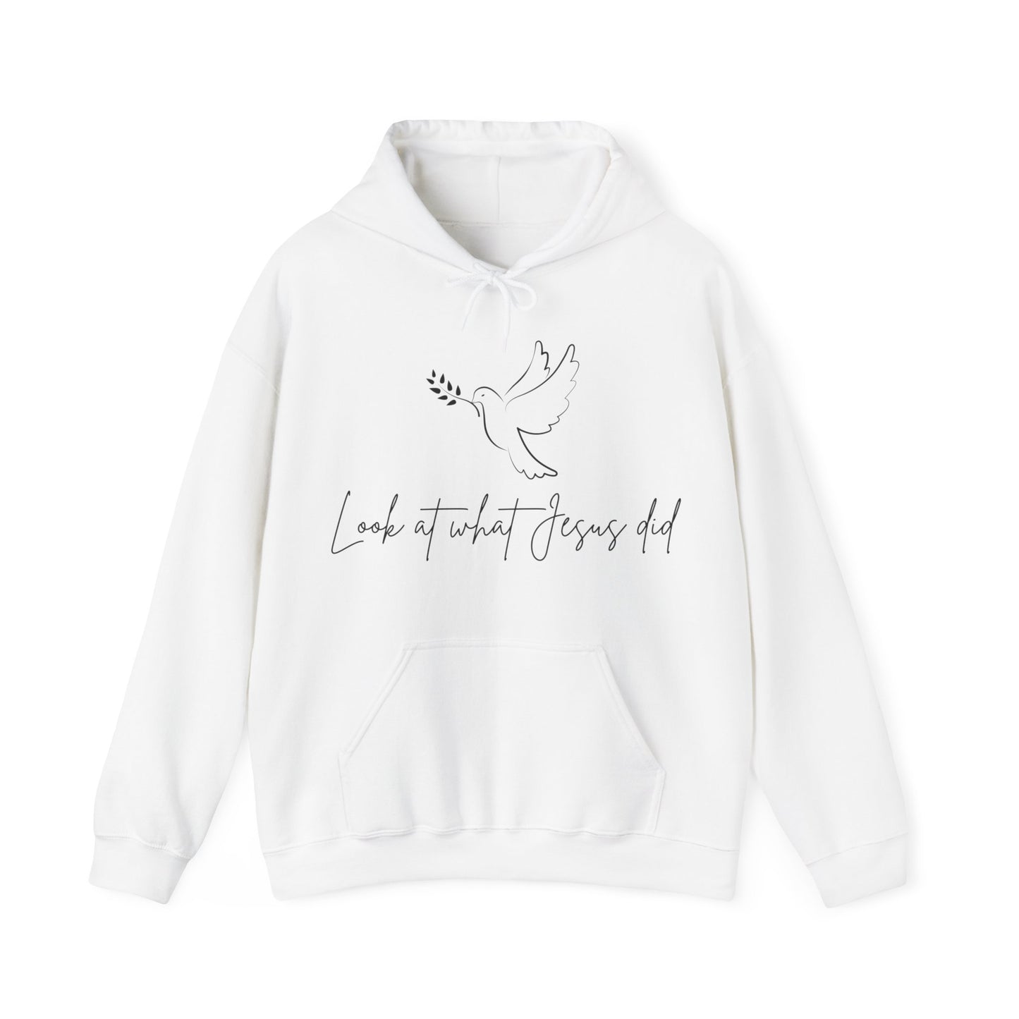 Unisex Hooded Sweatshirt - Look at what Jesus did!