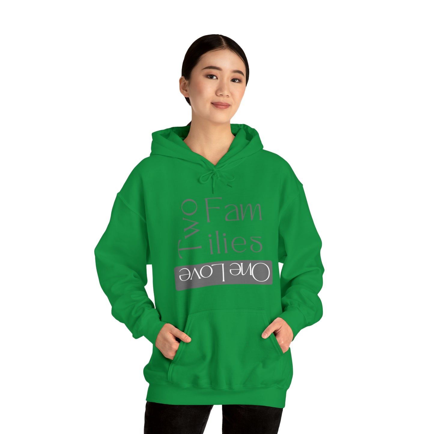 Unisex Hooded Sweatshirt - Two Families, One Love