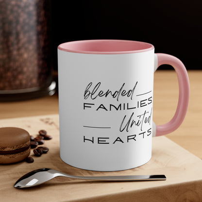 Accent Coffee Mug - Blended Families, United Hearts