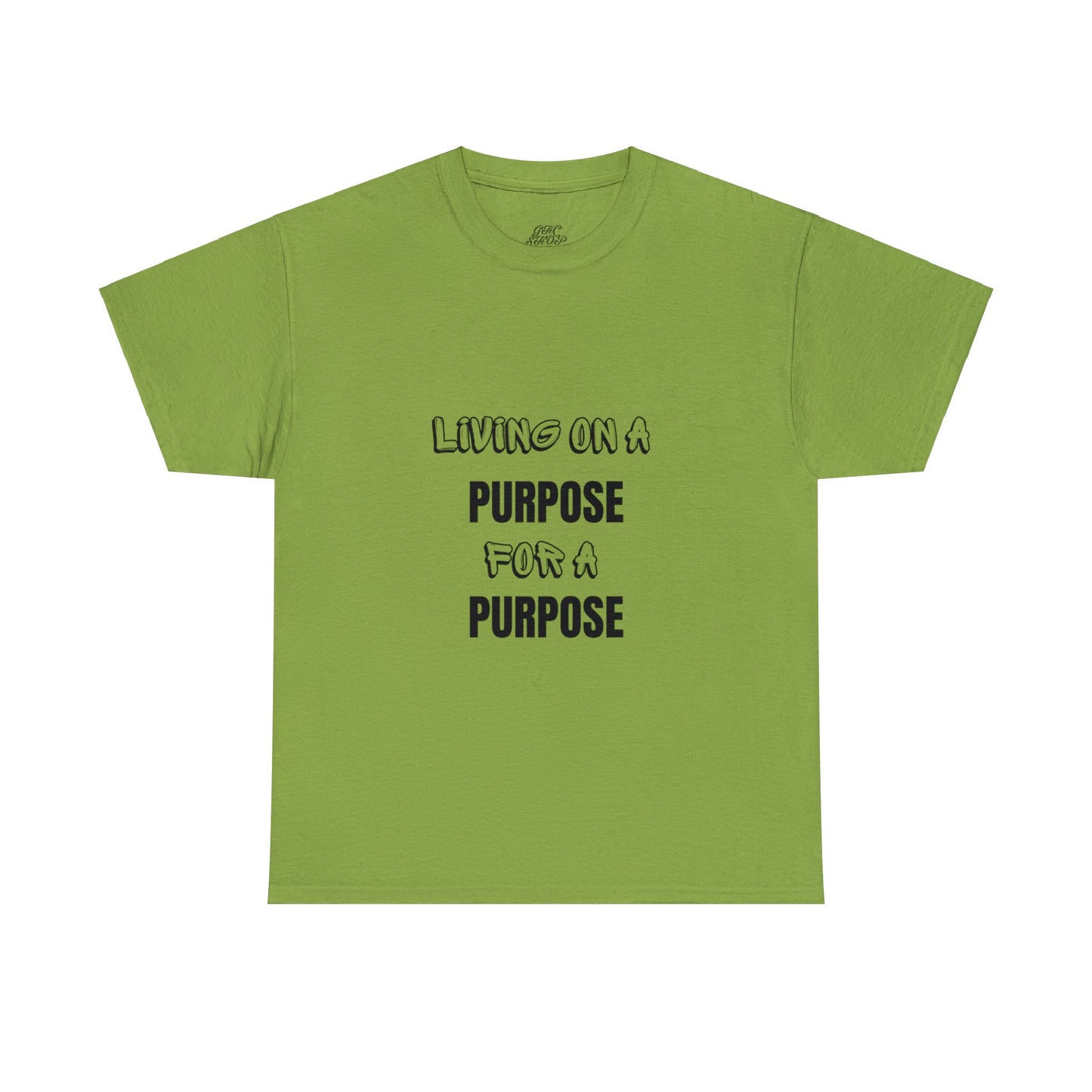 Unisex Heavy Cotton Tee - Living on purpose for a purpose