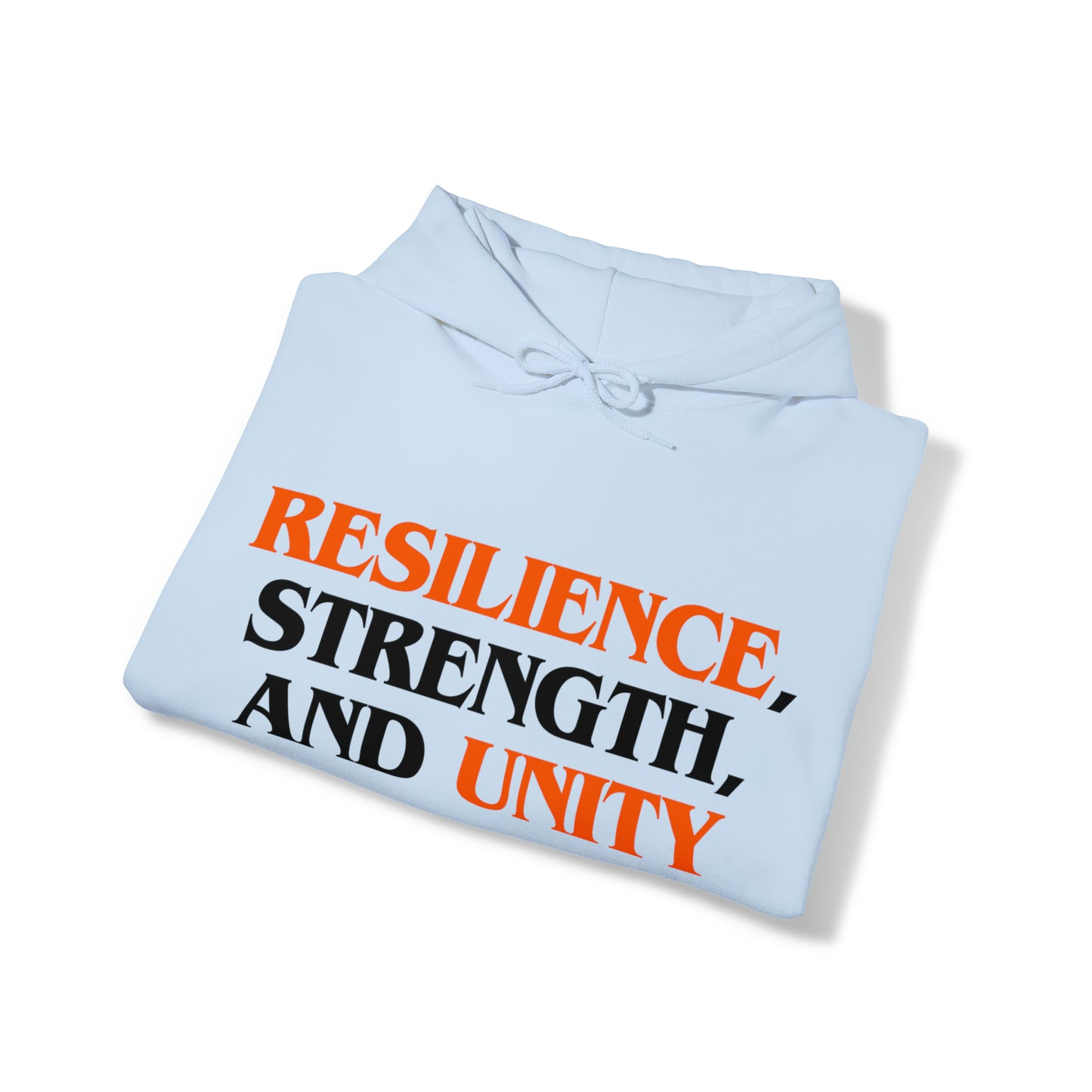 Unisex Hooded Sweatshirt - Resilience, Strength, and Unity